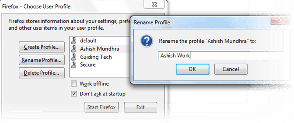Rename Profile1