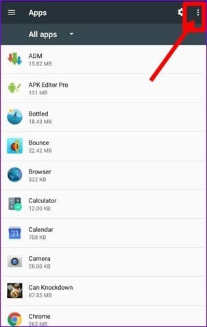 Reset App Preferences Android 6