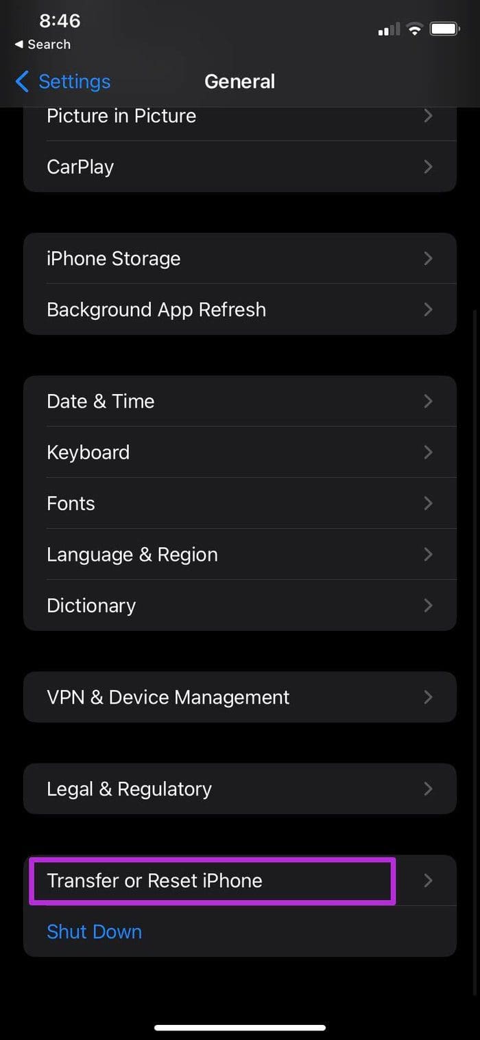 Reset i Phone