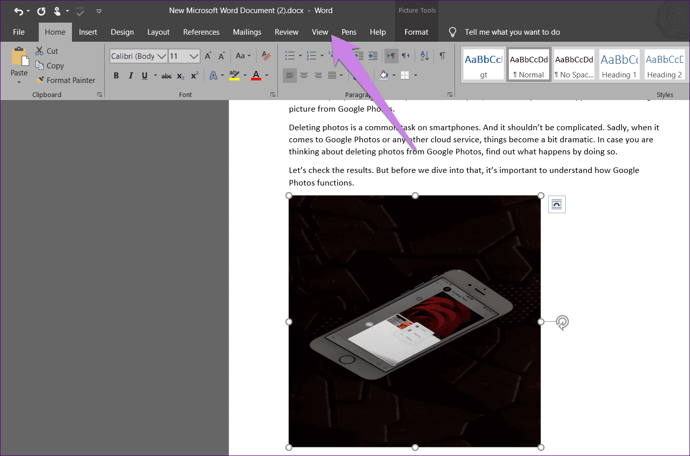 Resize All Pictures In Microsoft Word 1