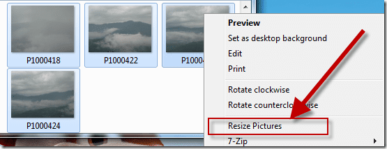 Resize Menu