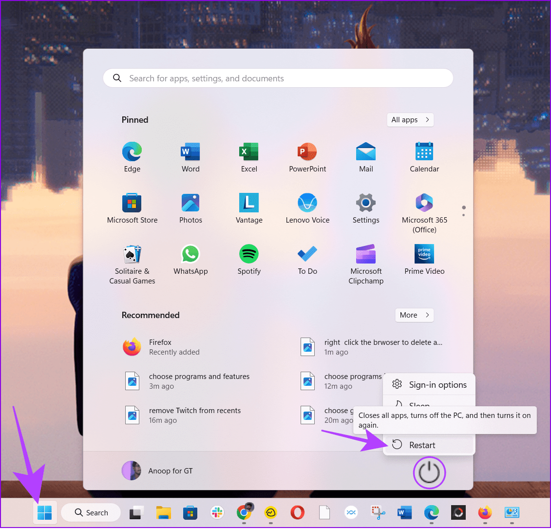 restart Windows PC after uninstalling the browser to fix "Failed to Load Module" error on Twitch
