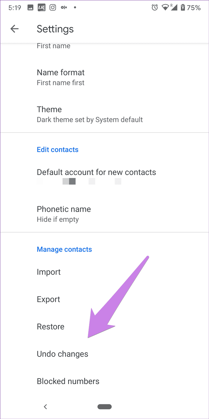 Restore deleted contacts from google android iphone 6