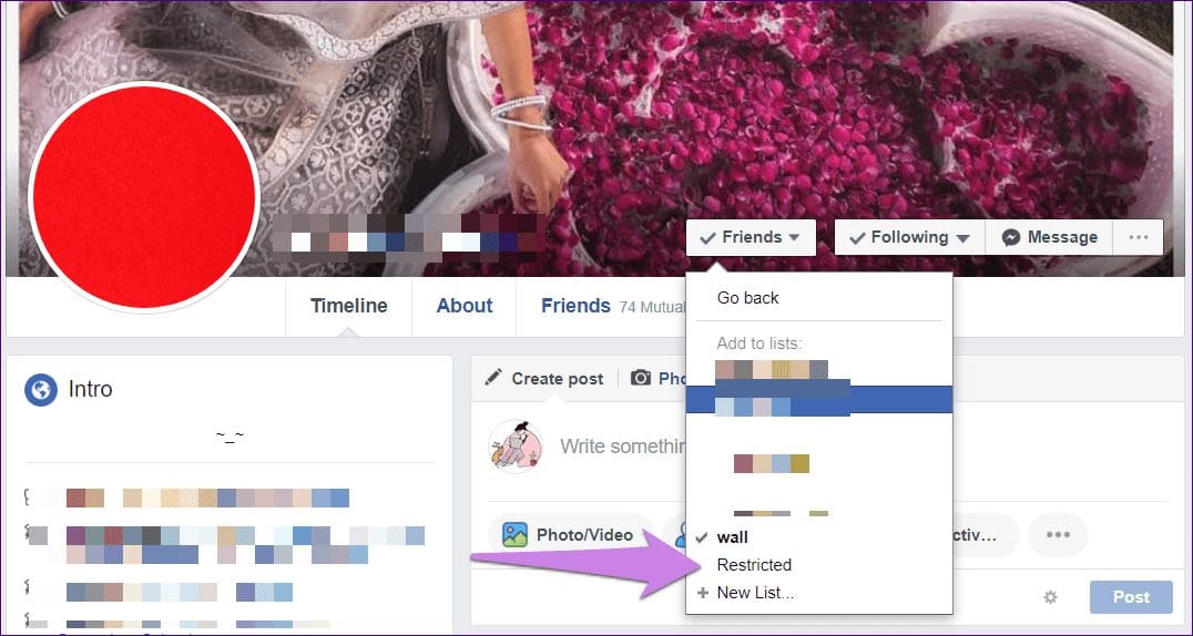 Restrict Vs Block Facebook 4