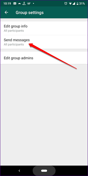 Restricted Whatsapp Group Settings 10