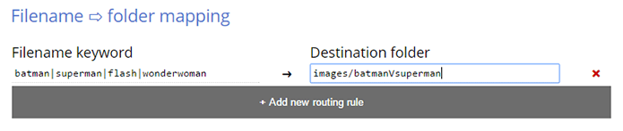 Rule Based On Filename