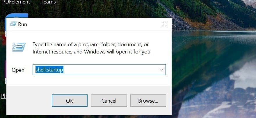 Run menu