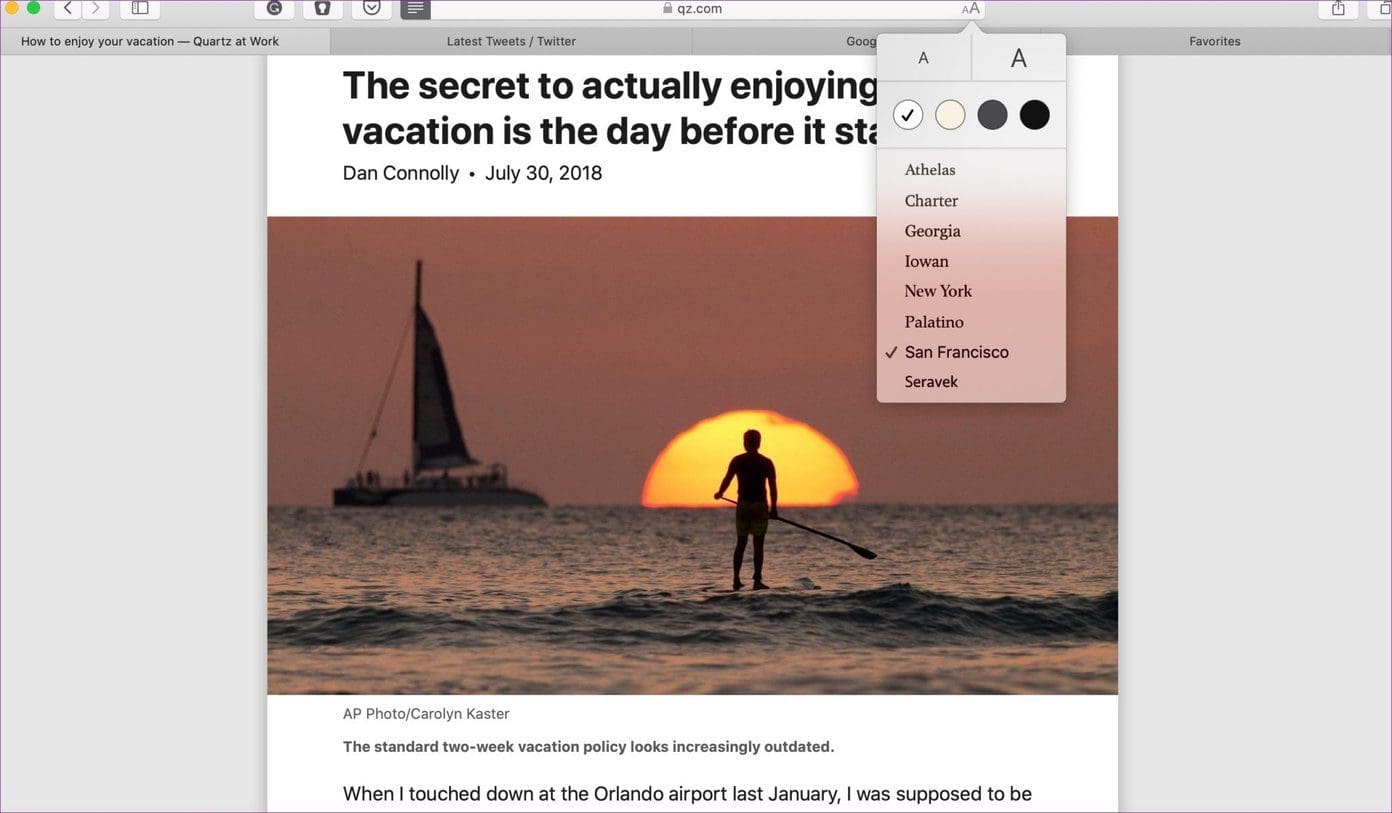 Safari Reading