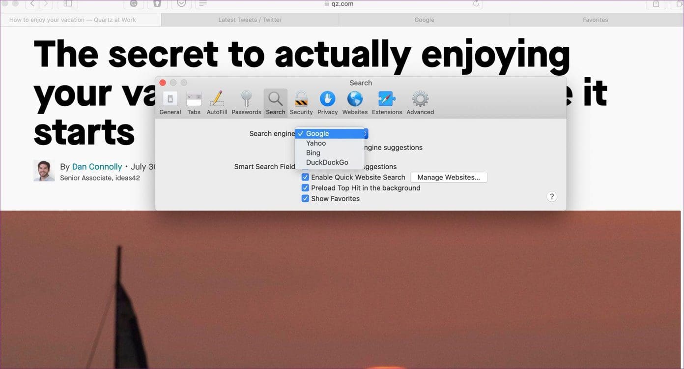 Safari Search Engine