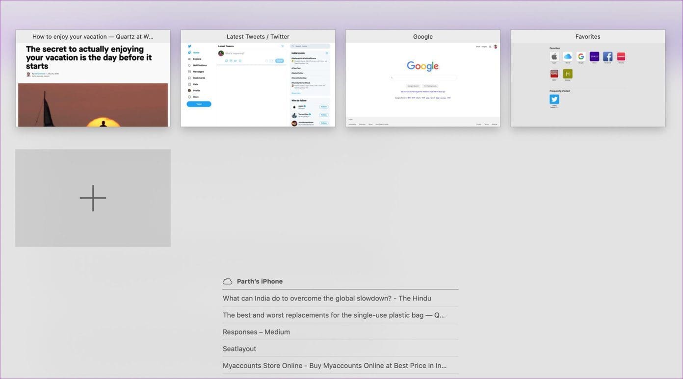 Safari Sync