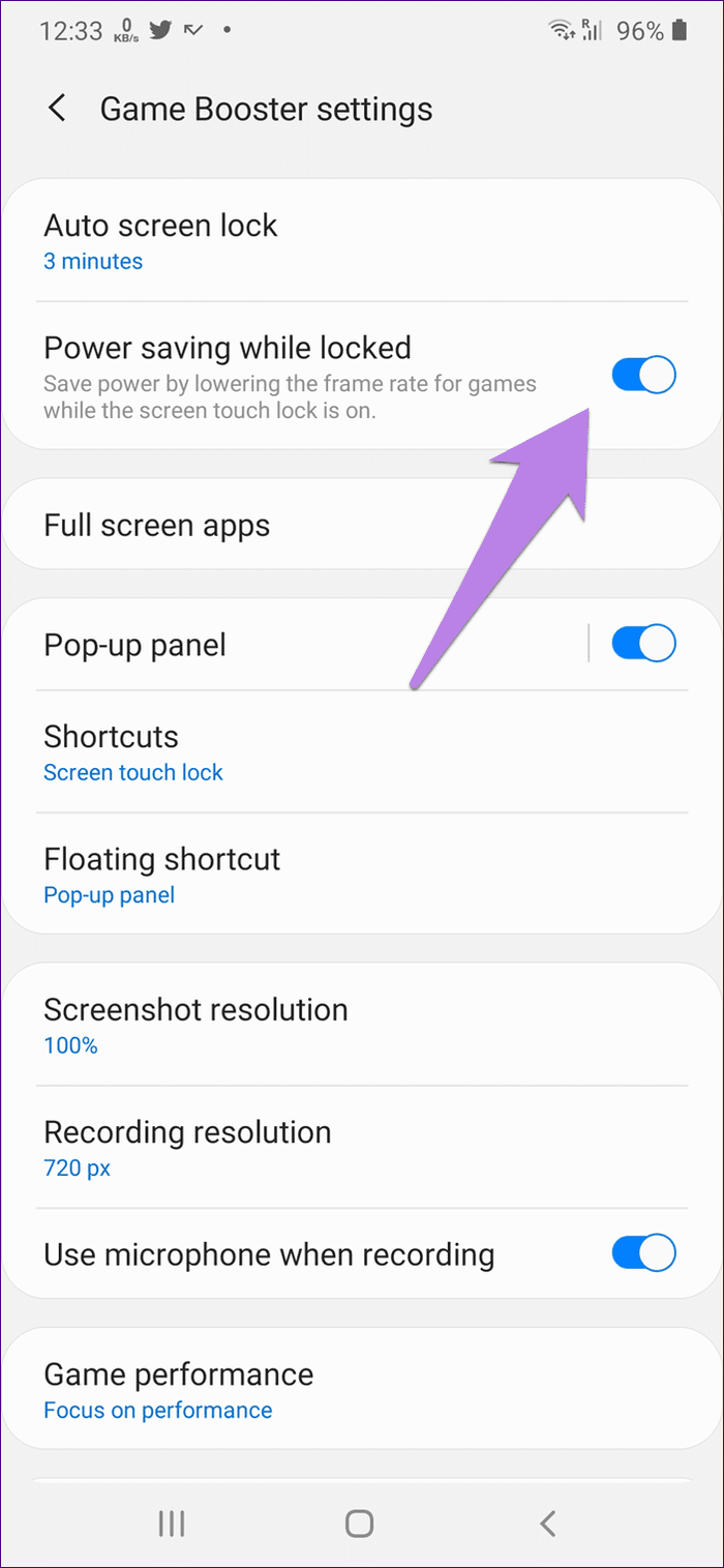 Samsung game launcher settings tips tricks 20