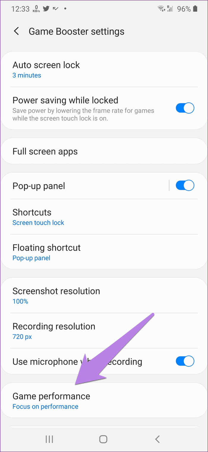 Samsung game launcher settings tips tricks 29