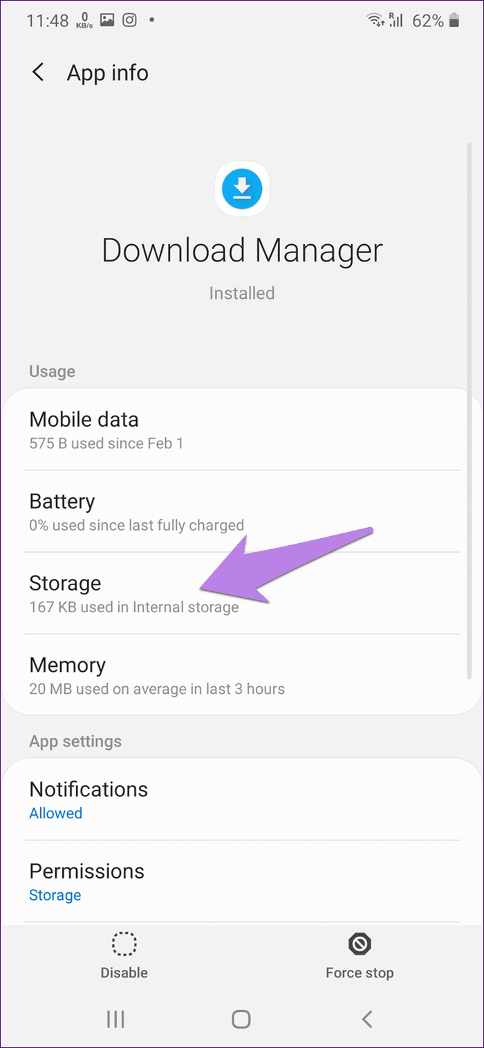 Samsung internet browser cannot download files 12