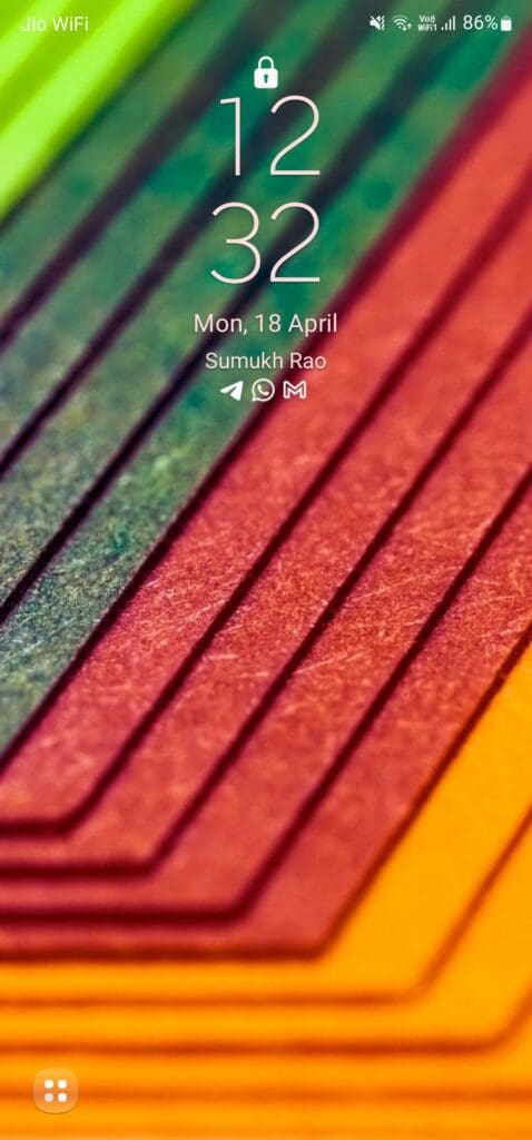 Lock screen