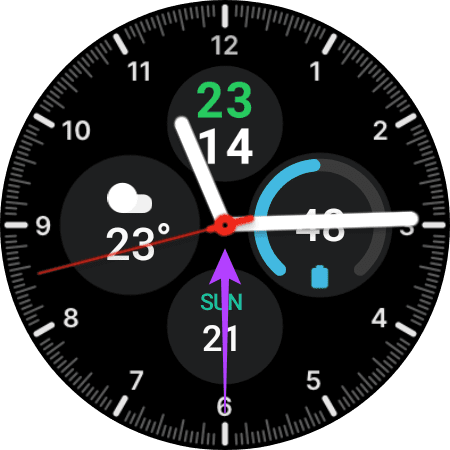 Open app list on Galaxy Watch