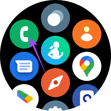 Phone app on Galaxy Watch