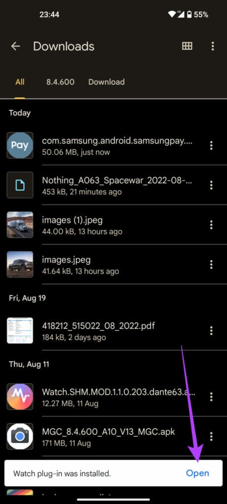 Open Samsung Pay on smartphone