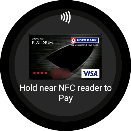 See the added card on Samsung Pay