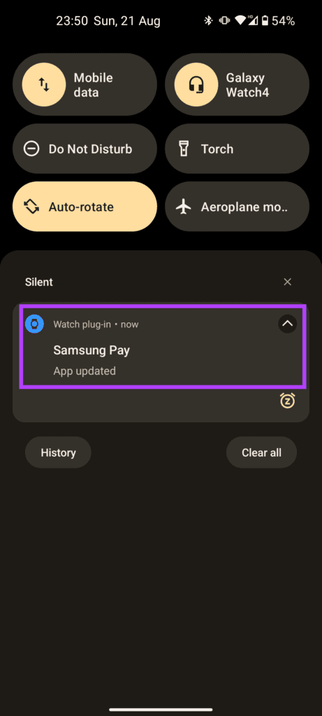 Open updated Samsung Pay app on smartphone