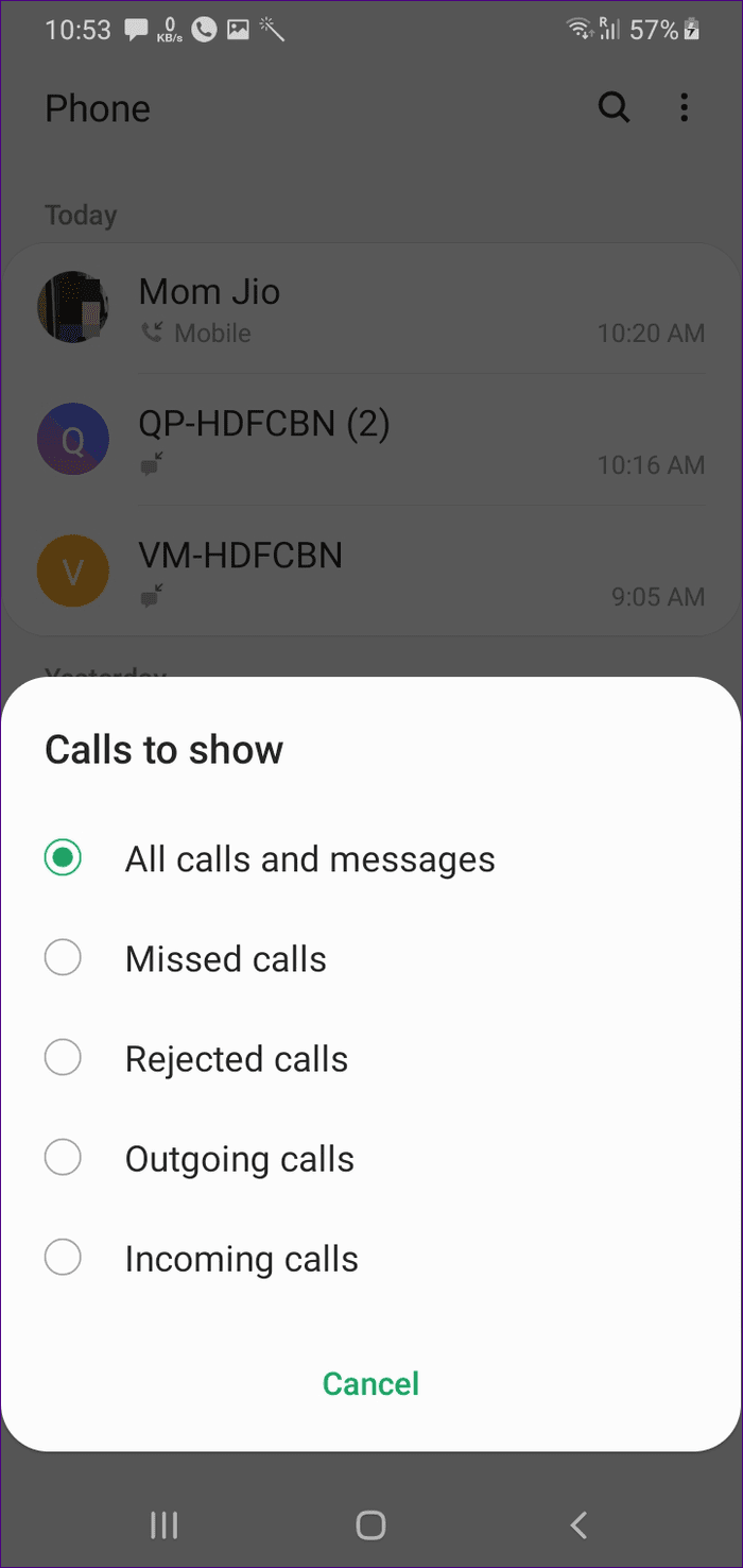 Samsung Phone App Vs Google Phone 16