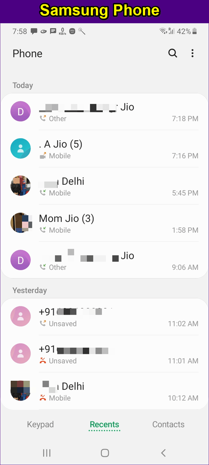 Samsung Phone App Vs Google Phone 2