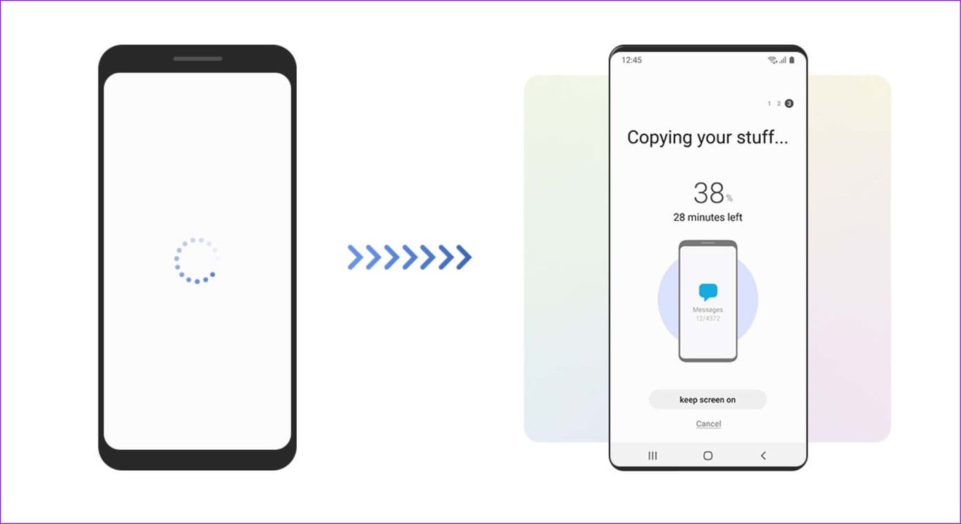 Samsung smart things transfer whatsapp chat from i Phone to Android