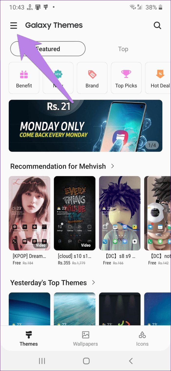 Samsung theme tips tricks 2