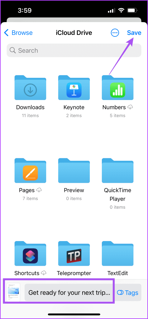 save email as pdf on iphone