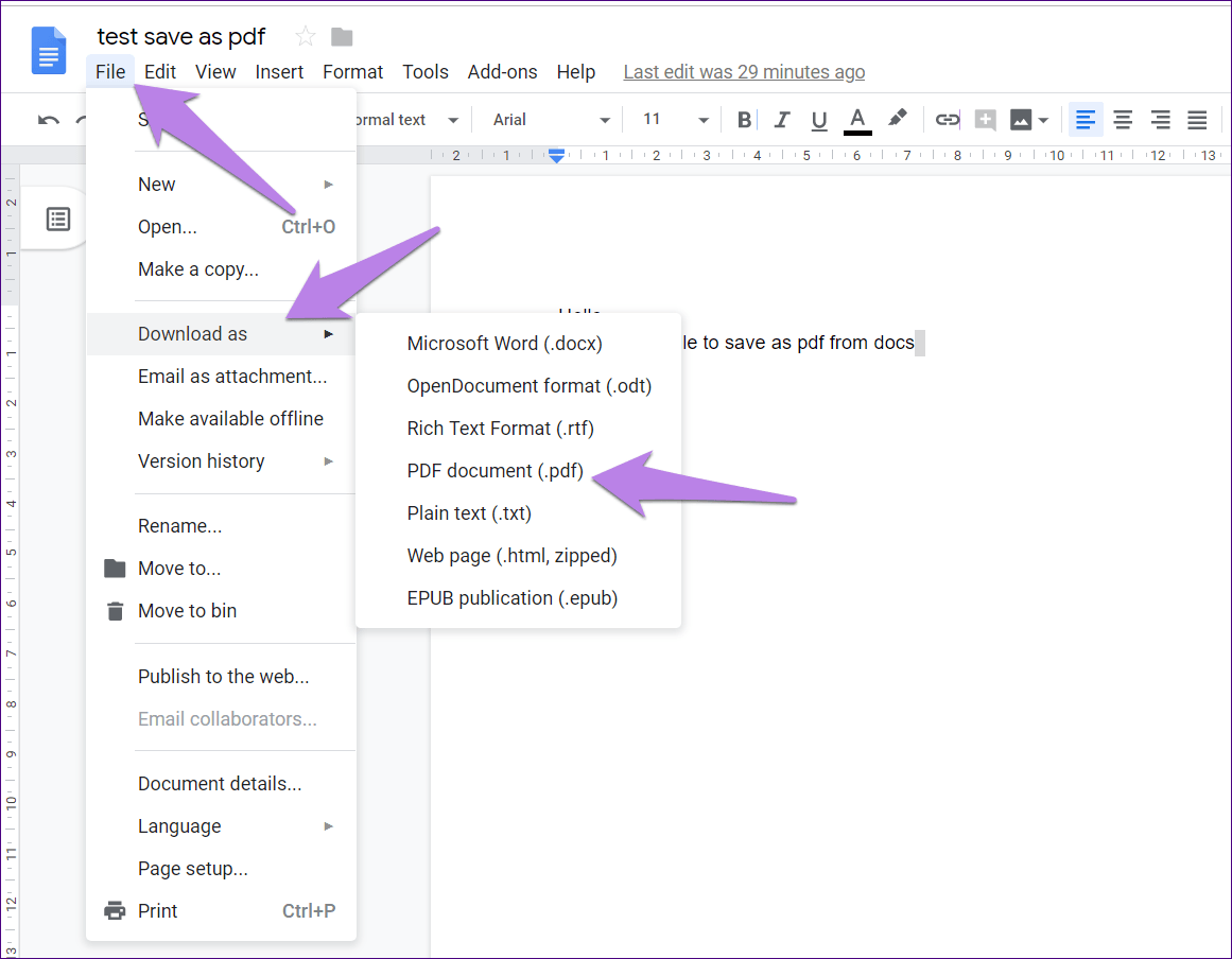 Save Google Docs As Pdf 1