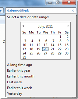 Search Date Restriction
