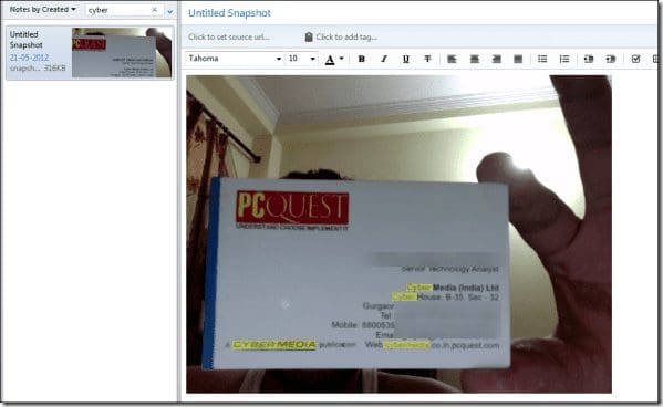 Search For Business Card