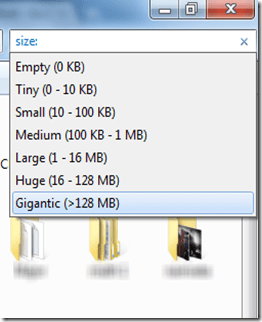 Search Size Restriction