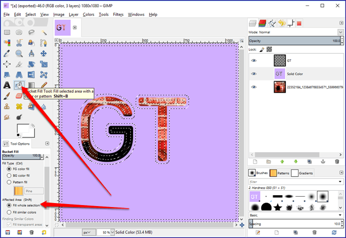 See Through Text Gimp 21