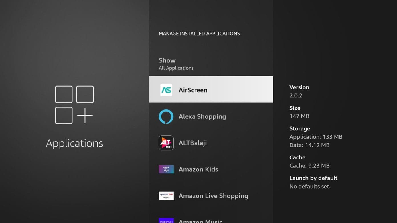 Select app