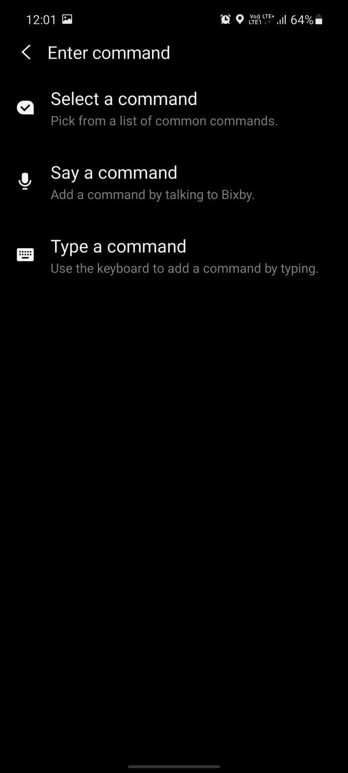 Select command