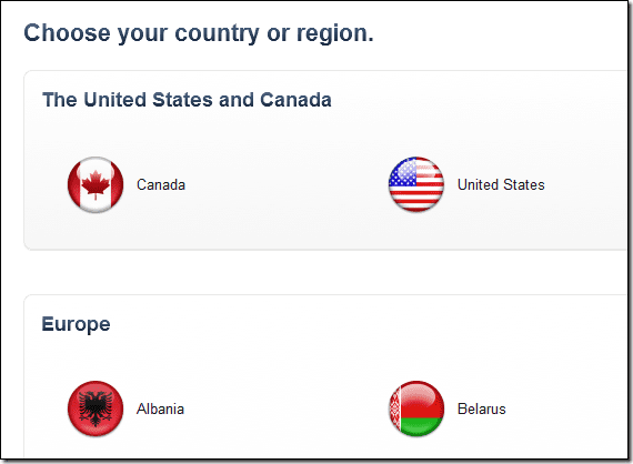 Select Country