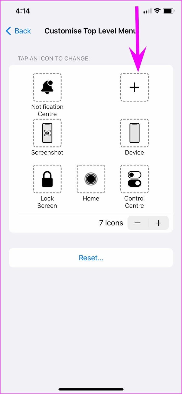 Select plus menu