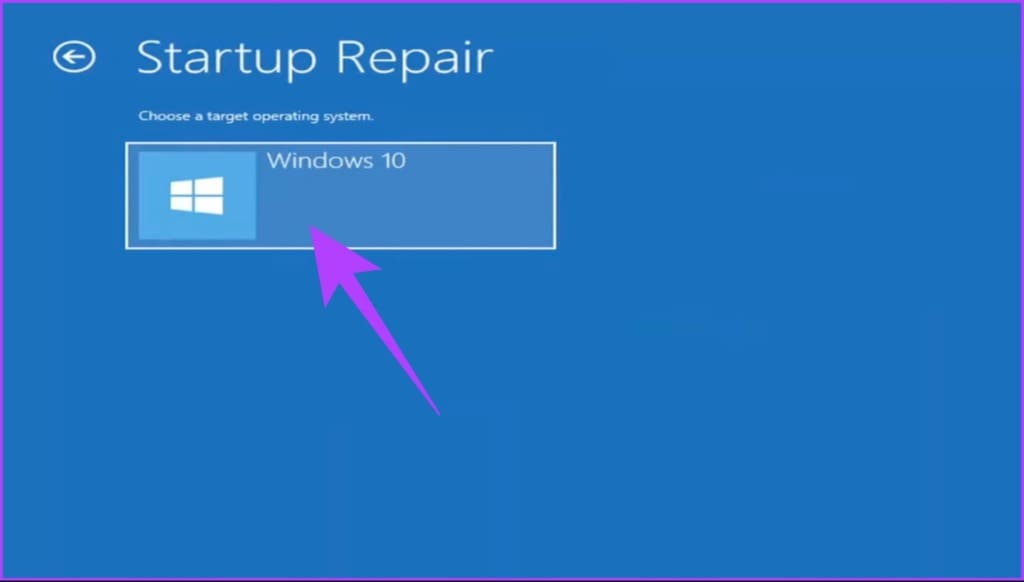 select the operating system