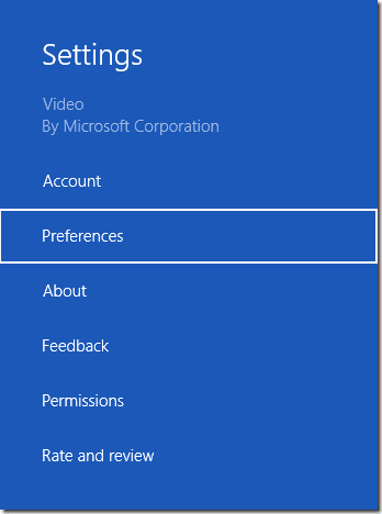 Settings Of The App