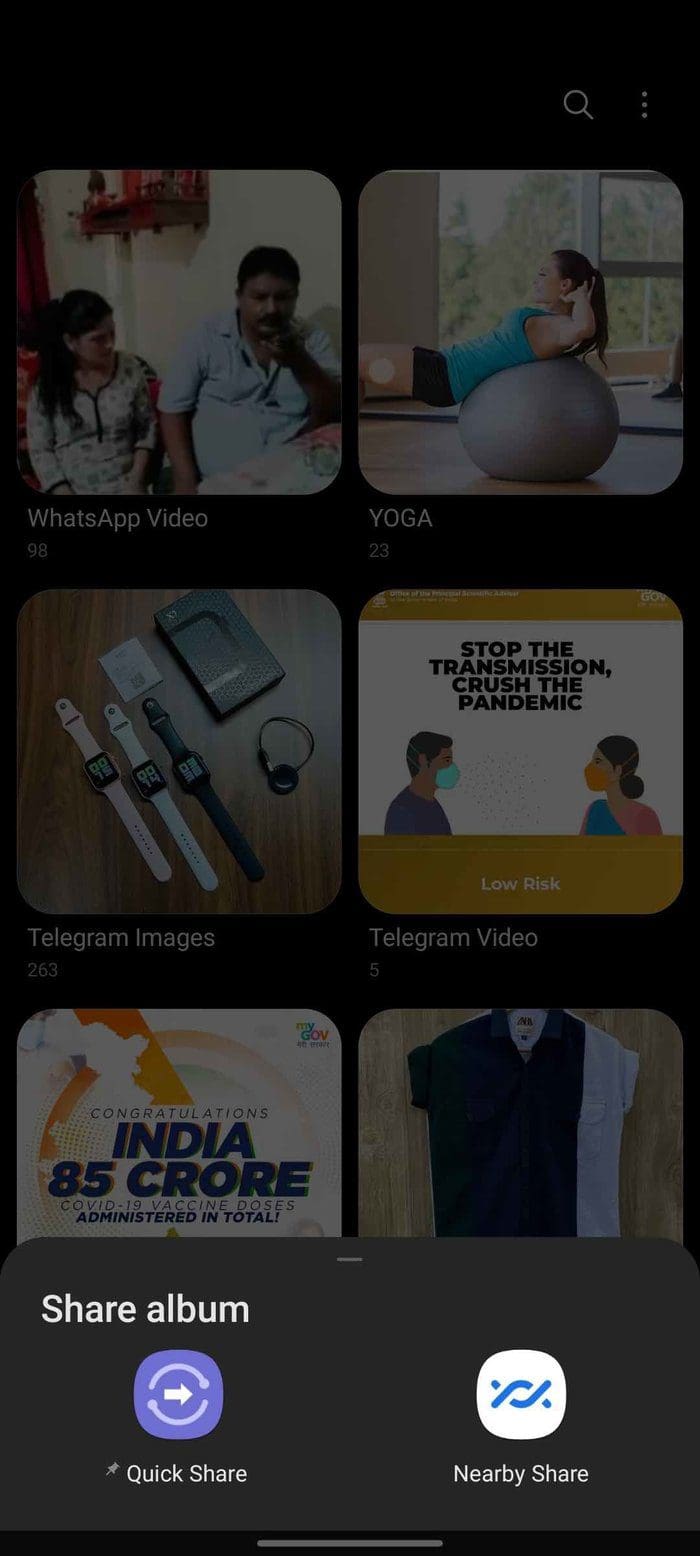 Share album