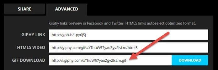 Share Gif Link