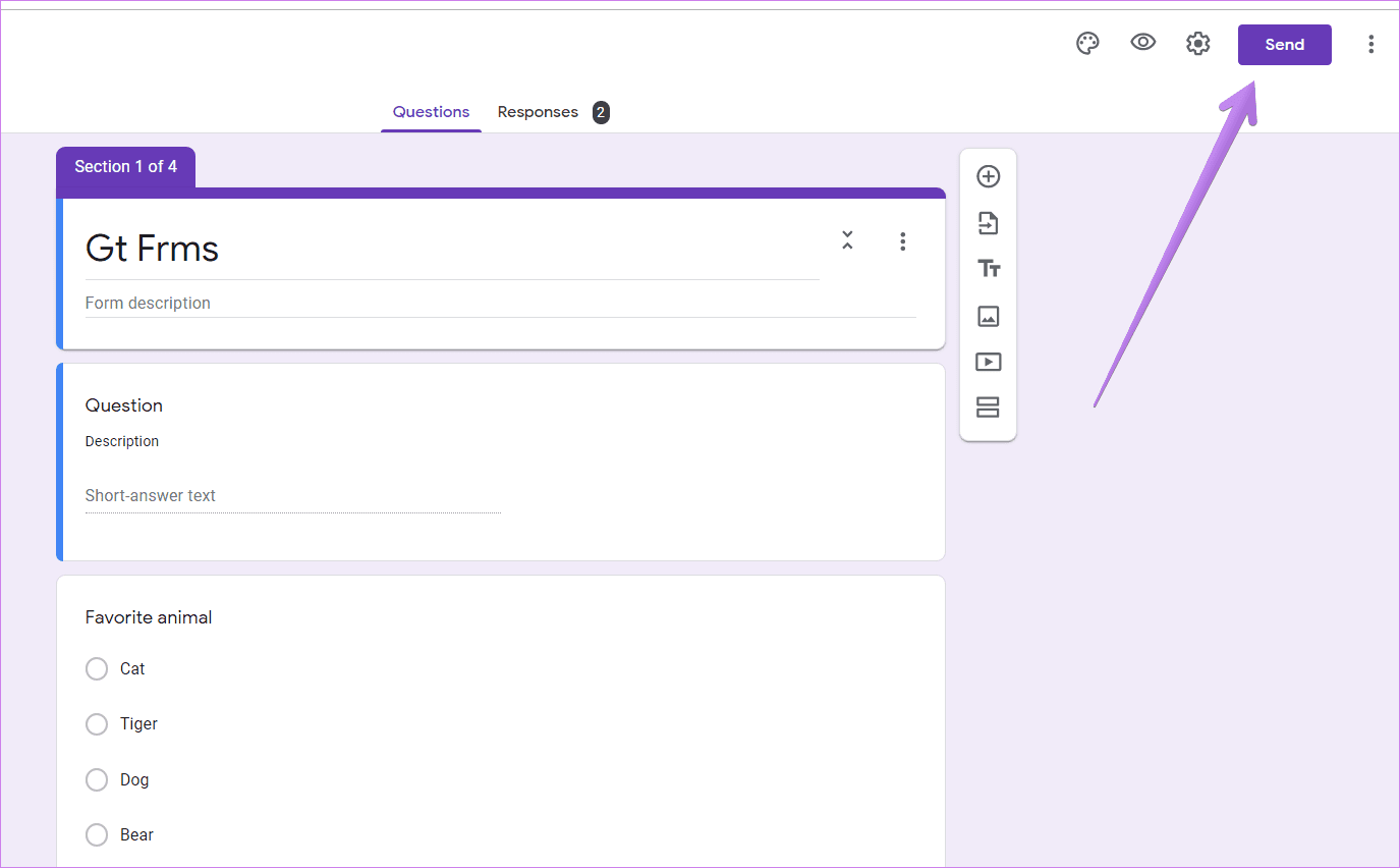 Share google forms with others 1