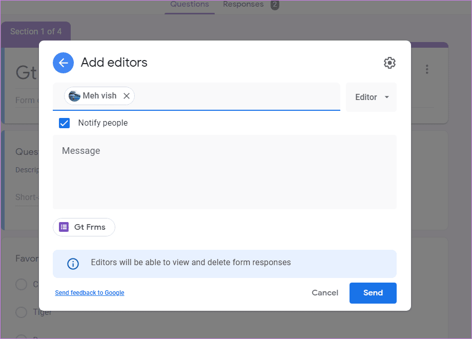 Share google forms with others 8