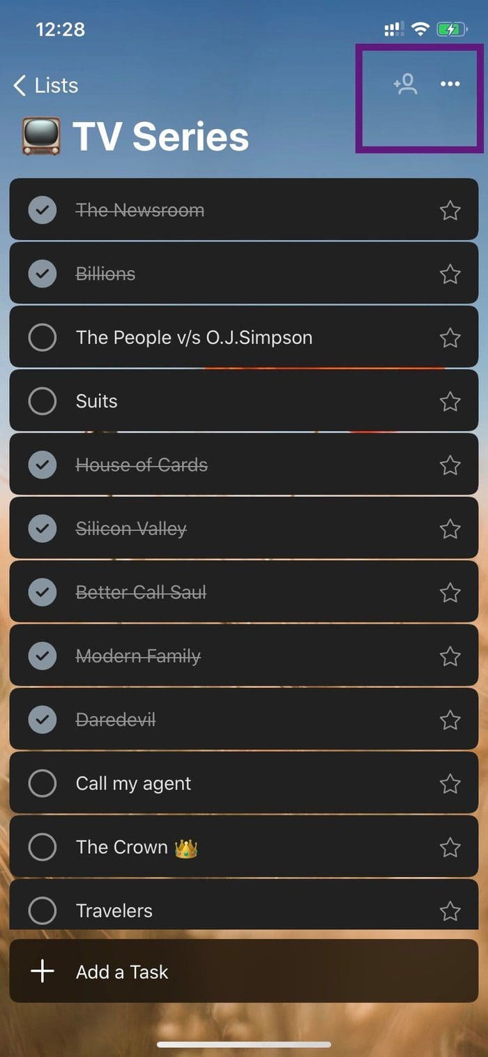 Share list