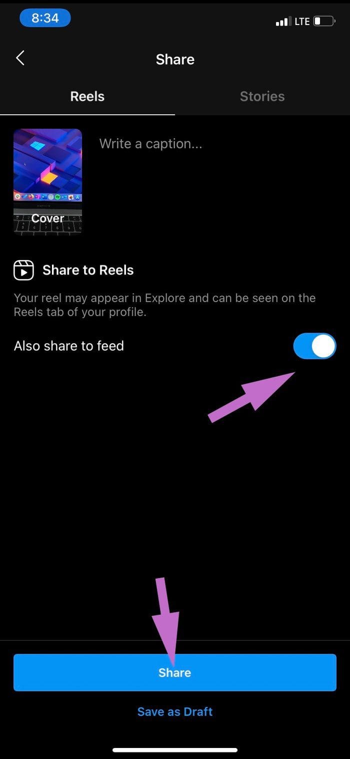 Share reels