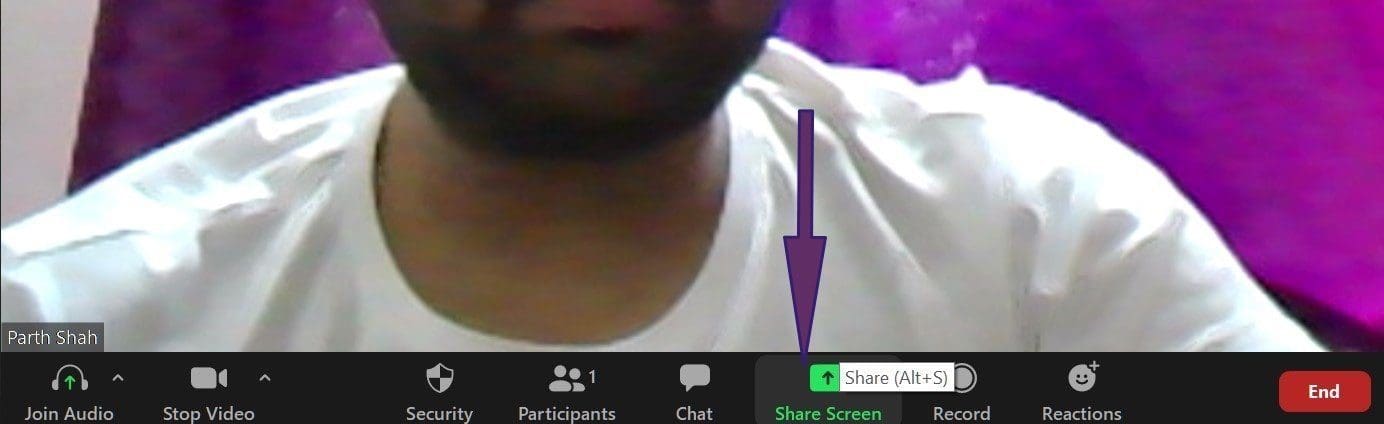 Share screen