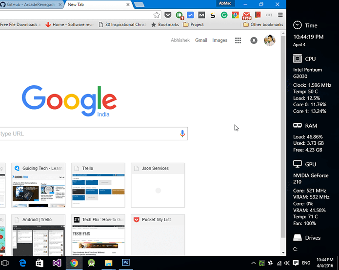 Sidebar Diagnostics 2