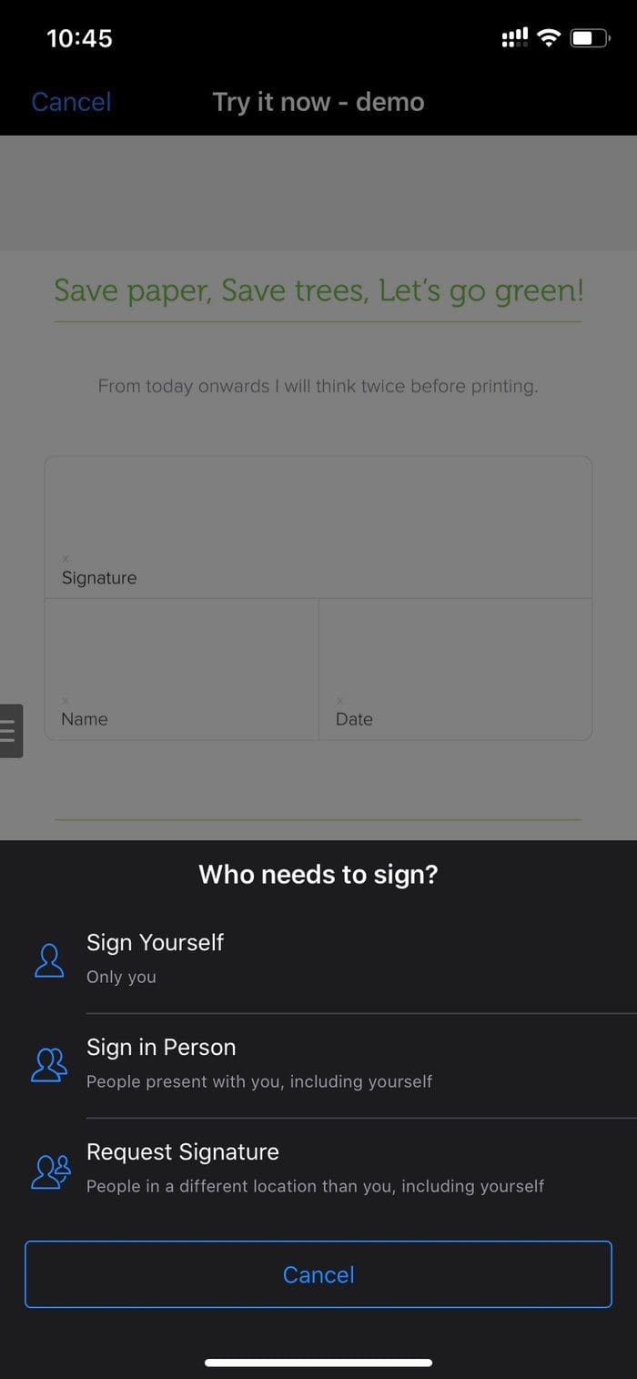 Sign easy 1