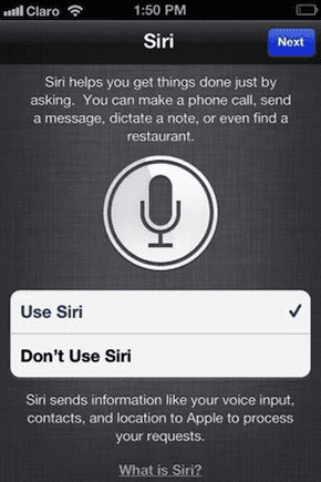 Siri Setup