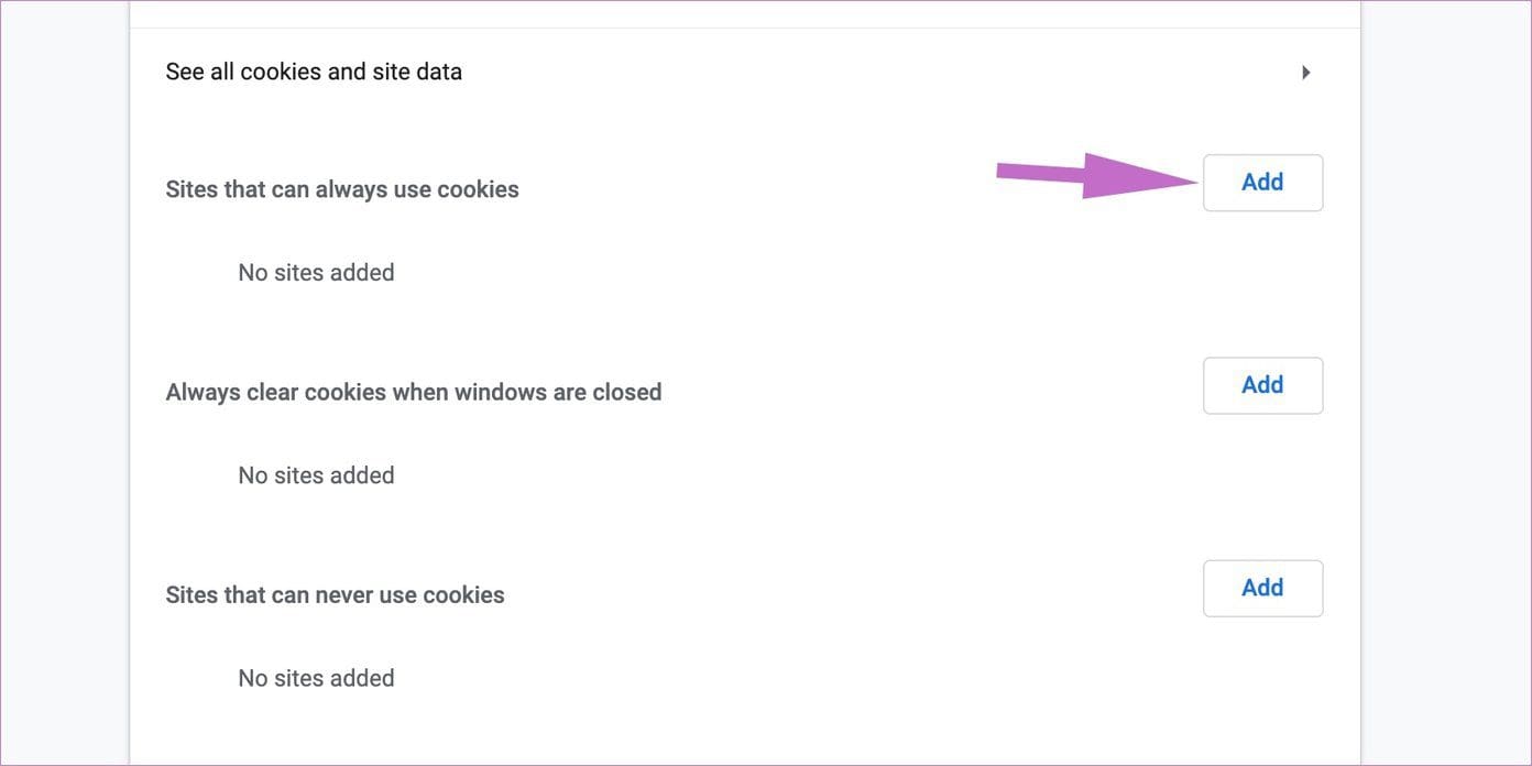 Site that can always use cookies